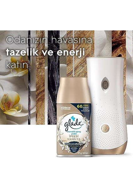 Glade Ipeksi Vanilya Yedek Otomatik Sprey 60 Gün Etkili (1 x 269 Ml) fiyatları