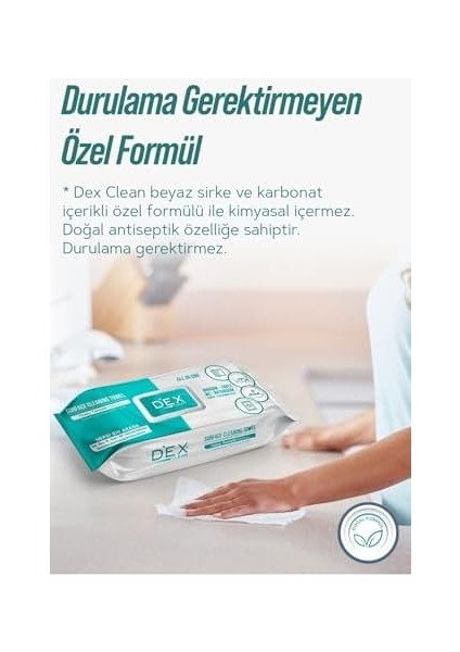 Dex Clean Yüzey Temizlik Havlusu 100&APOS;LÜ fiyatları
