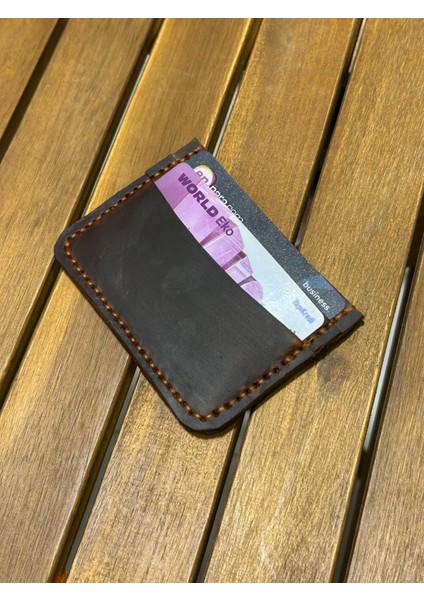 Simona El Yapımı Hakiki Deri Taba Renk Kart Cüzdanı indirimleri