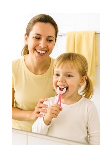 Busstier Silikon Uçlu Tırtıklı Diş Kaşıyıcı Bebekler Için Güvenli Diş Kaşıma Ürünü Bpa Içermez Ergonomik Tutma Saplı Hafif Kolay Temizlenebilir Yeni Doğan ve 0-12 Ay Bebekler Için Uygun (Pembe)