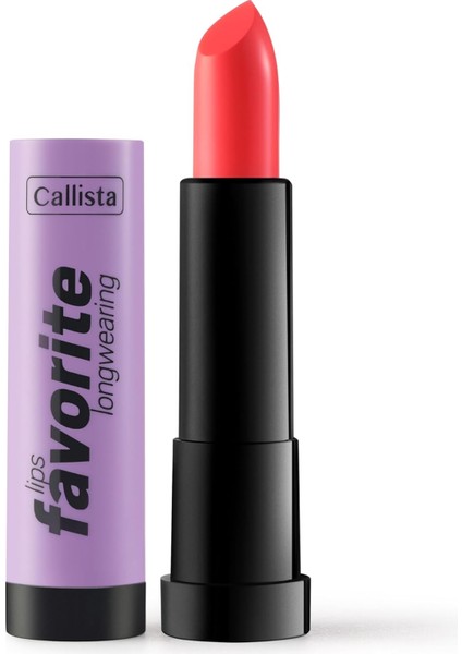 Callista Lips Favorite Longwearing Lipstick Kalıcı Ruj 304 Tangerino, Pembe