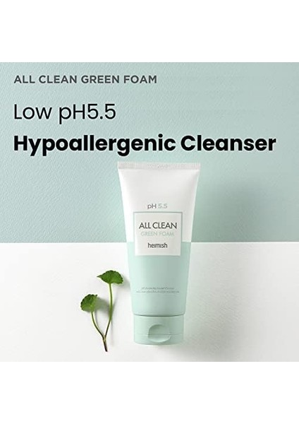Heimish All Clean Green Foam - Hassas Ciltler Için Cilt Temizleme Köpüğü 150GR