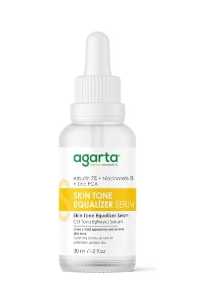 Agarta Leke Karşıtı Cilt Tonu Eşitleyici Arbutin Serum 30 ml