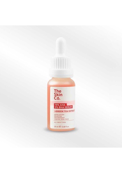 Görkito The Skin Co.%10 Aha%2 Bha Cilt Tonu Eşitleyici & Gözenek Sıkılaştırıcı Peeling Serum 20 ml