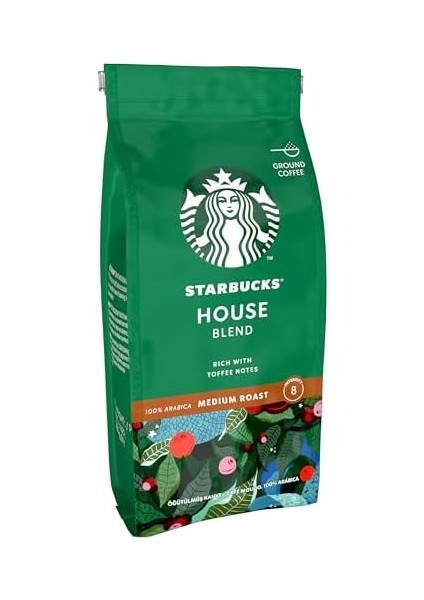 Starbucks House Blend Öğütülmüş Kahve 200 G
