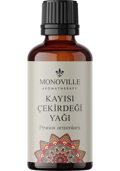Monoville Kayısı Çekirdeği Yağı 30 ml Soğuk SIKIM%100 Saf ve Doğal (Apricot Kernel Oil)