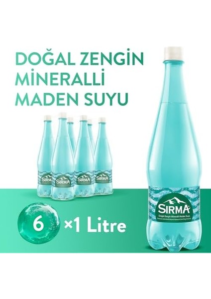 Sırma Doğal Maden Suyu 6x1 L