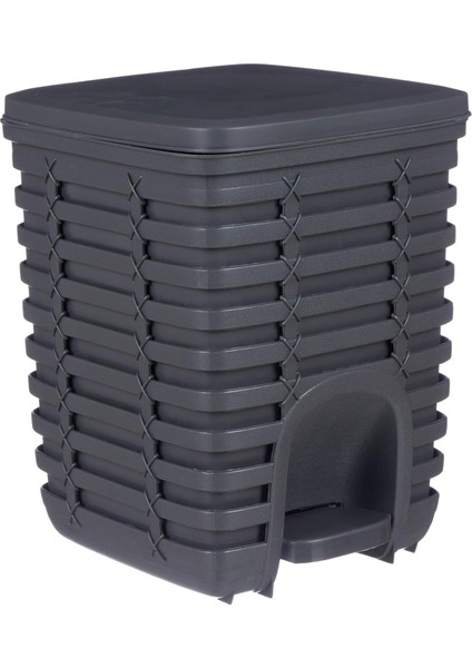 Pedallı Çöp Kovası, /gri, 9 Lt