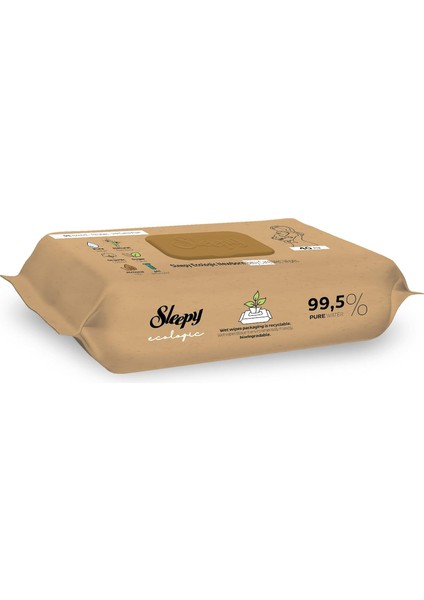 Sleepy Ecologic Yenidoğan Islak Bebek Bakım Havlusu 12X5X40 (2400 Yaprak) fiyatları