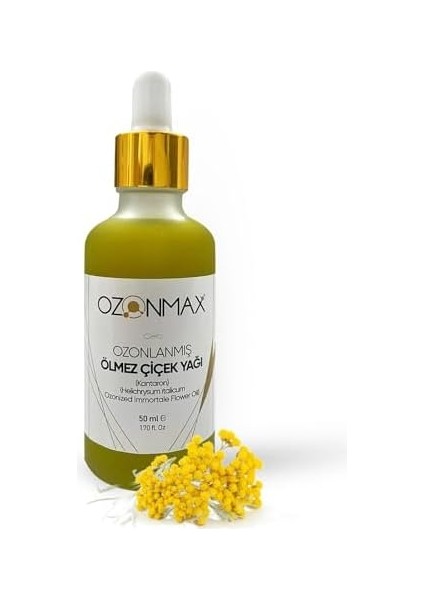 Ozonmax Ozonlu Ölmez Çiçek Yağı 50 ml (Kantaron)-Hassas Ciltlerde, Kuru Ciltlerde Destekleyici Olarak Kullanılabilir, Cildi Sakinleştirir, Cilt Bariyerini Güçlendirir. Her Cilt Tipine Uygundur. fiyatları