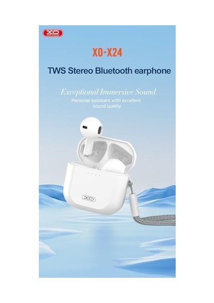 Xo Is Beauty Kablosuz Bluetooth Kulaklık X24 | Ipx5 Suya Dayanıklı, 250MAH Batarya, Mikrofonlu, Ios & Android ile Uyumlu, Uzun Pil Ömrü ve Dokunmatik Kontroller ile Ergonomik Tasarım Beyaz fiyatları