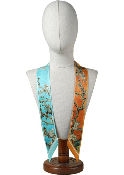 %100 Ipek Twilly-Vincent Van Gogh (Badem Ağacı Orange-Turkuaz) fiyatları