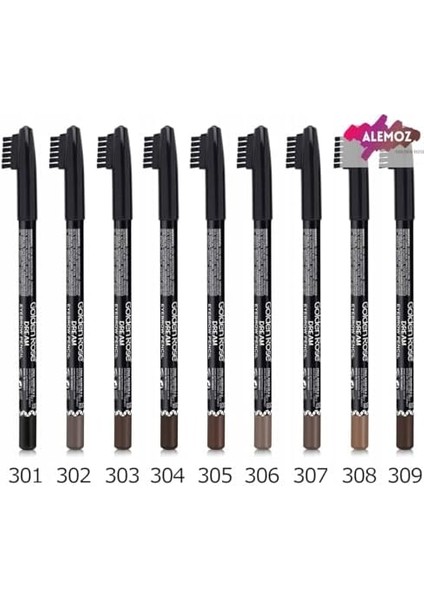 Golden Rose Dream Eyebrow Pencil NO:306 1 Paket