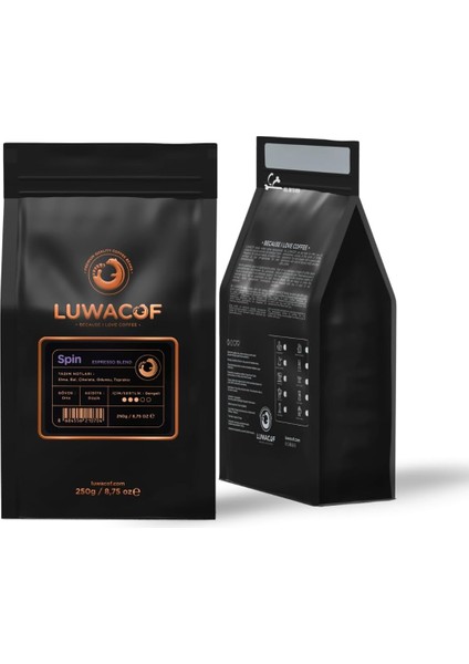 Luwacof Spin Espresso Blend Kahve (Çekirdek) 250 gr fiyatları