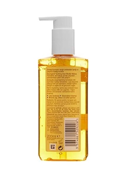 Neutrogena Soothing Clear Micellar & Temizleme Jeli (200 Ml) modelleri