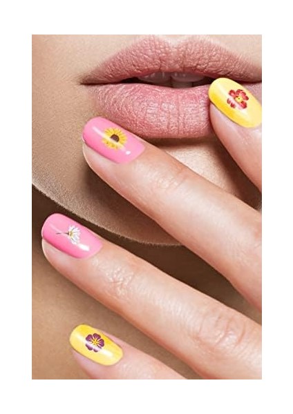 Artikel Flower Tırnak Dövmesi, Tırnak Tattoo, Nail Art, Tırnak Sticker modelleri