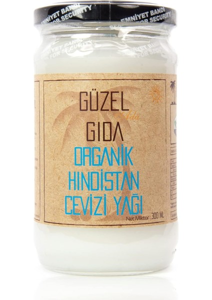 Güzel Ada Gıda Organik Hindistan Cevizi Yağı 300 ml