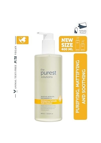 The Purest Solutions Exfoliating Salicylic Acid Cleanser Temizleyici 400 ml