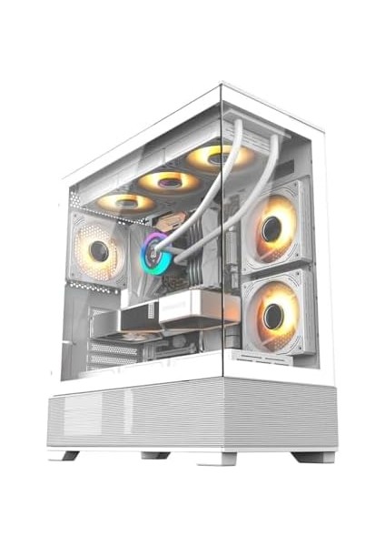 CF925 Tamperli Cam Gaming Oyuncu Kasasıhavit CF925 Tamperli Cam Gaming Oyuncu Kasası Beyaz - 3 Rgb Fanlı, Kumandalı, Itx/m-Atx/atx/e-Atx Uyumlu modelleri