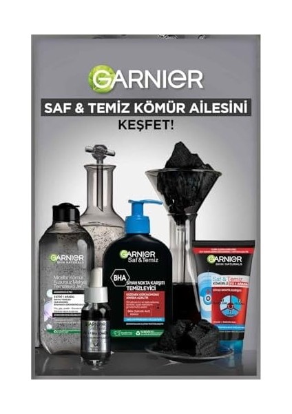 Garnier Saf Aktif Yoğun Siyah Nokta Karşıtı Kömür Jel Yüz Yıkama 8.45 Floz (250ML), Vegan fiyatları