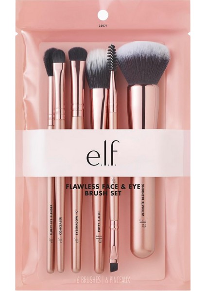 6 Parçalı Kusursuz Yüz Fırça Seti Yüz, Göz ve Kaş Makyajı Için modelleri