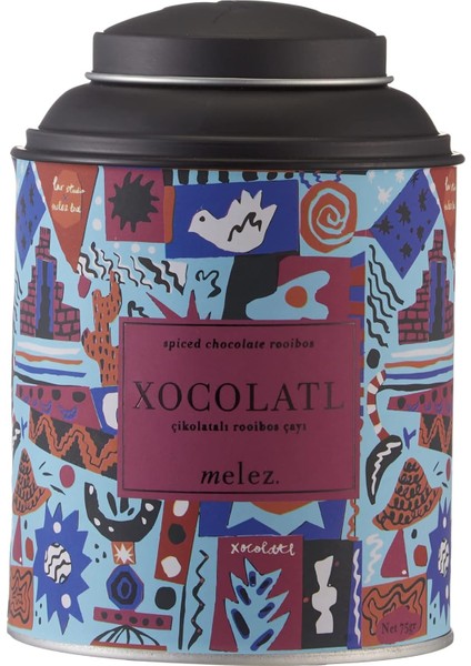 Melez Tea Xocolatl Tea 75 gr Teneke - Çikolatali Rooibos Çayı modelleri