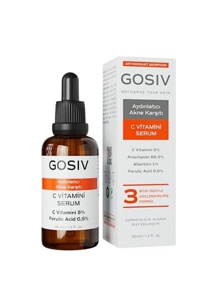 Gosıv, Cilt Tonu Eşitleyici C Vitamini Serum