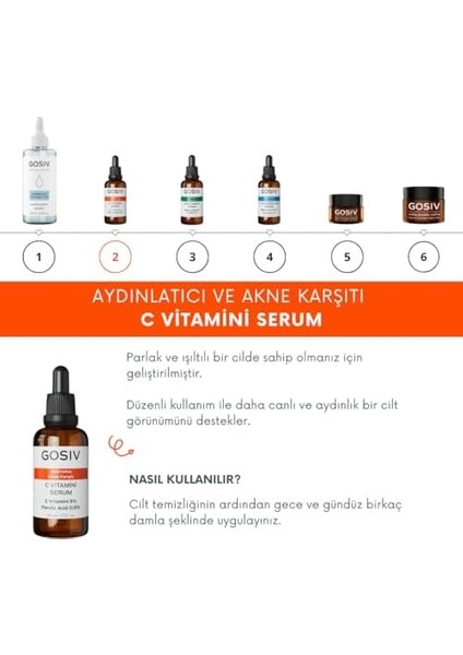 Gosıv, Cilt Tonu Eşitleyici C Vitamini Serum fiyatları