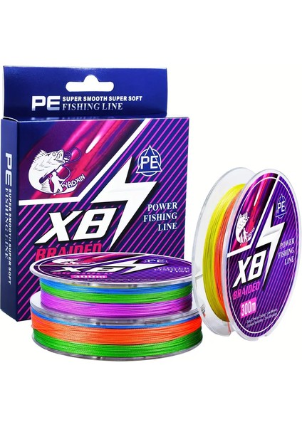 300M/328YDS Renkli Çok Ipli Örgülü Balıkçılık Hattı Isırığa Dayanıklı 8 Örgü Pe Tel Dolaşma Karşıtı Süper Güçlü 6.8KG-53.52KG modelleri
