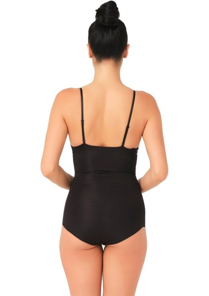 Siyah Mı Emay 2723 Lazer Kesim Göğsü Açık Slip Korse fiyatları