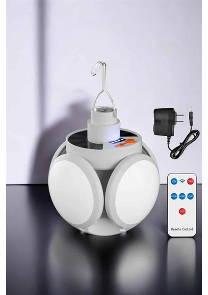 Bfs Güneş Enerjili Solar Aydınlatma Kamp Çadır Lambası Şarjlı Ampül LED Şarjlı El Feneri Işıldak indirimleri