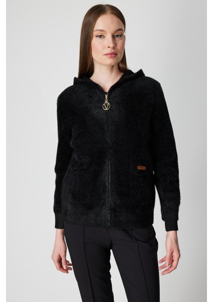 60936 Onteks Hırka Fermuarlı Kapşonlu