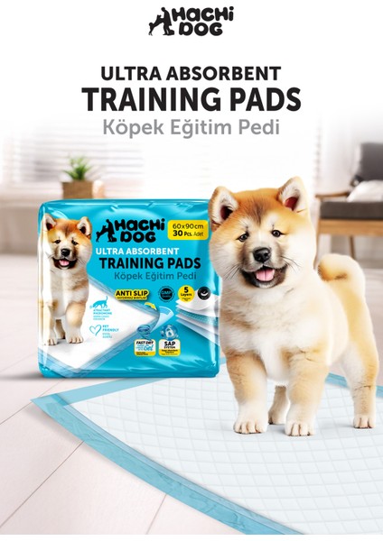 Köpek Eğitim Pedi 60X90 Kaydırmaz Bantlı 60 Adet 5 Katmanlı modelleri