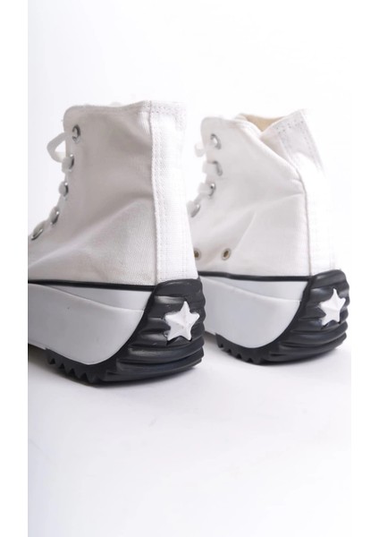 Roma Bağcıklı Ortopedik Taban Kadın Sneaker Spor Ayakkabı Tbt - Beyaz indirimleri