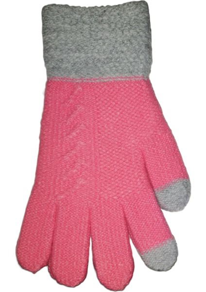 Kız Çocuk Örme Eldiven 6-12 Yaş