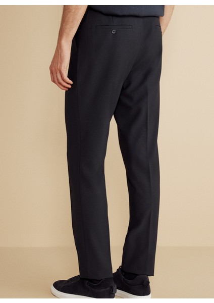 Normal Bel Düz Paça Standart Lacivert Erkek Pantolon BBFW25MPT023 fırsatları