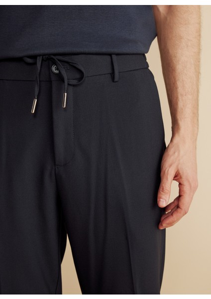 Normal Bel Düz Paça Standart Lacivert Erkek Pantolon BBFW25MPT023 indirimleri