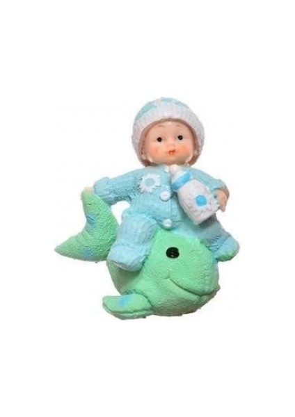 Decotown Hediyelik Sevimli Mavi Bebek Biblo Polyester Süs Eşyası fiyatları