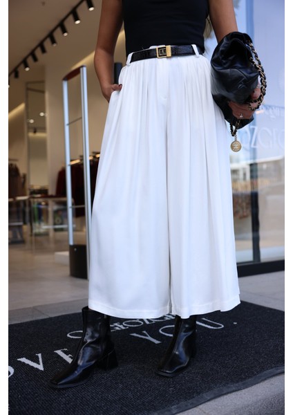 Geniş Kalıp Saten Pantolon modelleri