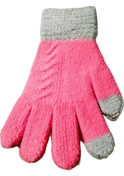 Kız Çocuk Örme Eldiven 6-12 Yaş