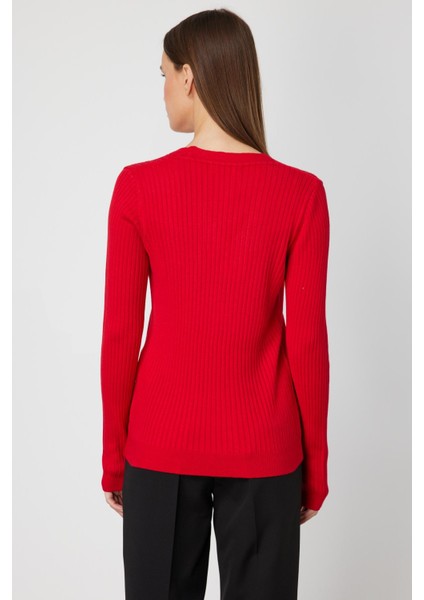 65496 Onteks V Yaka Yakası Düğmeli Kazak modelleri