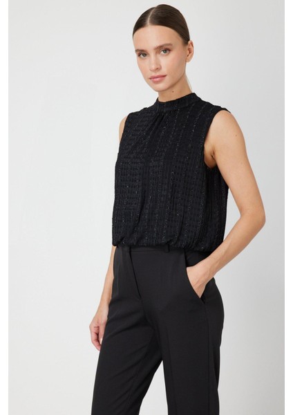 62309 Onteks Bluz Kolsuz Dik Yaka Balon fiyatları