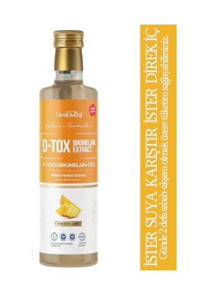 Bromelain | Ödem Atmaya ve Kilo Vermeye Yardımcı | 250ML fiyatları