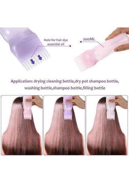 Yunhan Taraklı Saç Boyama ve Bakım Yağı Uygulama Şişesi (1 Adet) modelleri