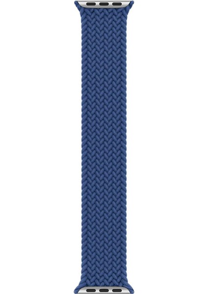 Series 5 40MM Için Kordon, (Medium Size, 147MM) Knitted Fabric Loop Mavi