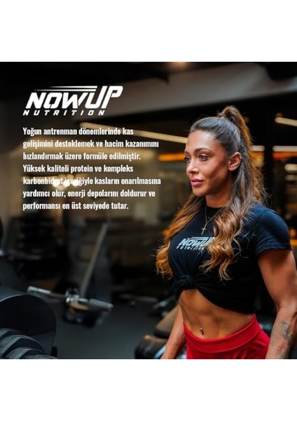 Nowup Nutrıtıon Muscle Gainer 1680 gr | Çikolata & Latte Aromalı | Yüksek Kalorili Protein ve Karbonhidrat Desteği
