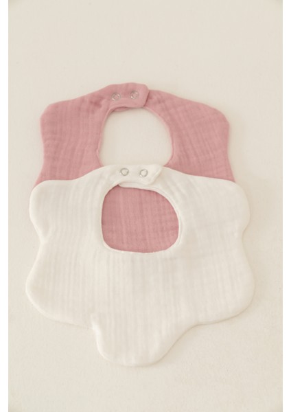 2'li Organik Pamuk 8 Katlı Multi Müslin Çiçek Model Kız Bebek Salya ve Mama Önlüğü, Fular modelleri