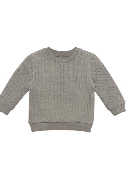 Erkek Çocuk Dokulu Kumaş Kazak