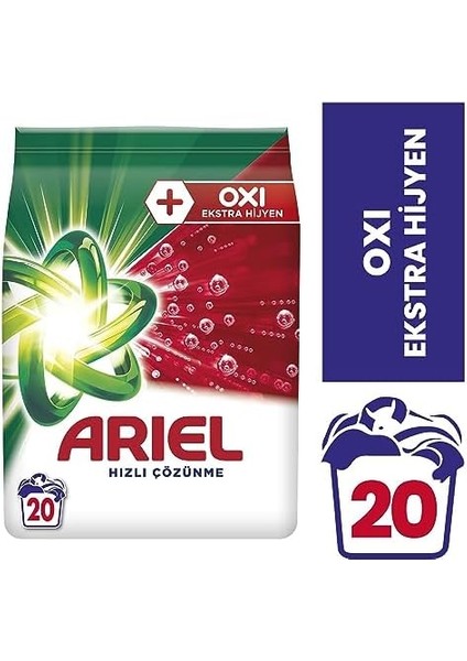 Ariel Oxi Extra Hijyen 3 kg Toz Çamaşır Deterjanı fiyatları
