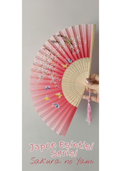 Japon Zerafeti Serisi – Sakura No Yume Ahşap Yelpaze